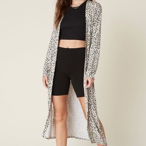 NEW! WFH BB DAKOTA LEOPARD PRINT DUSTER - NWT